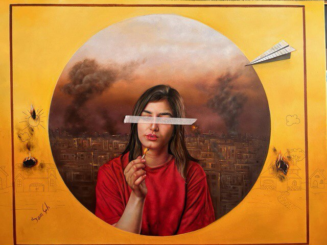 Painting by Sam Ghobadzadeh