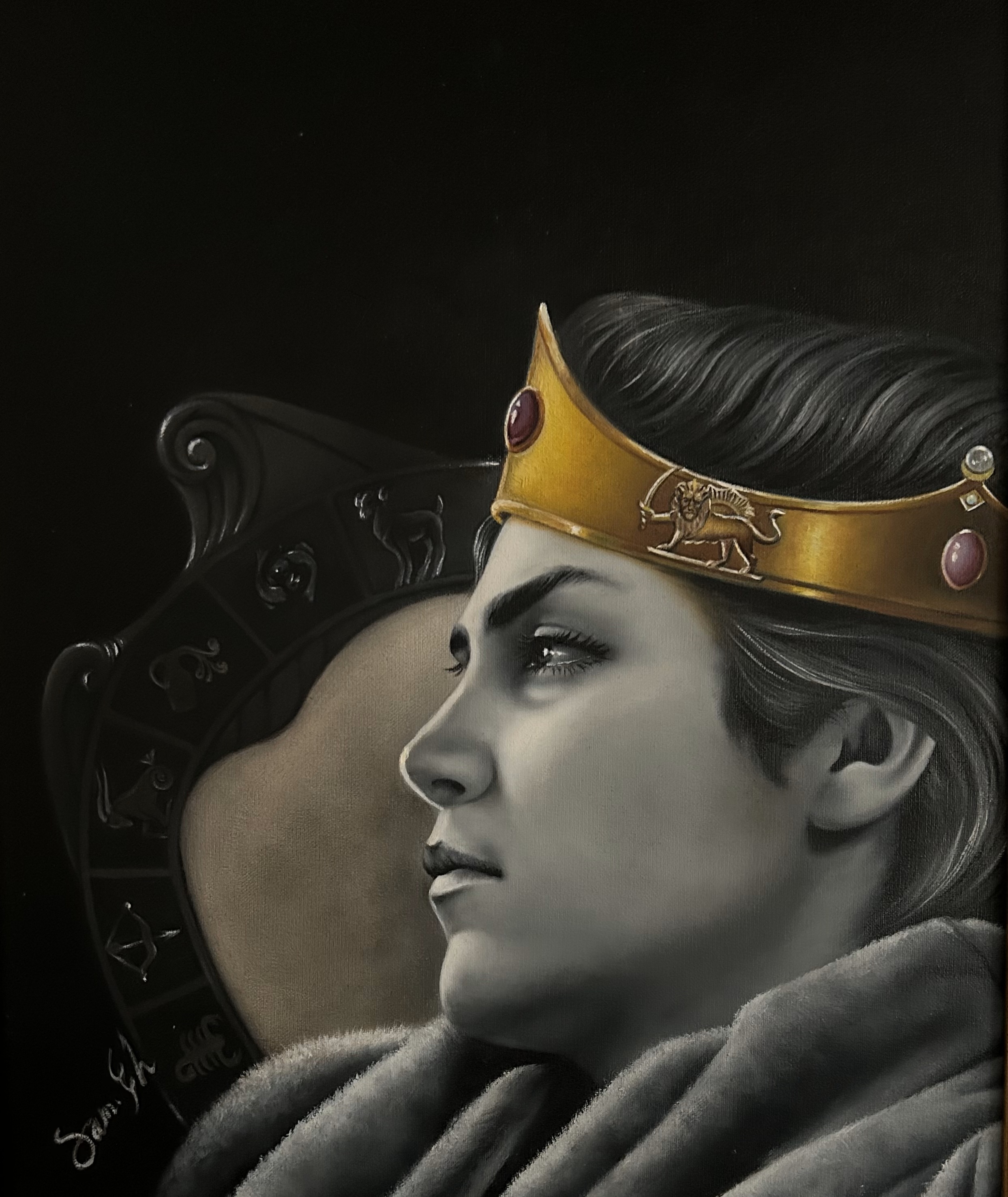 Painting by Sam Ghobadzadeh